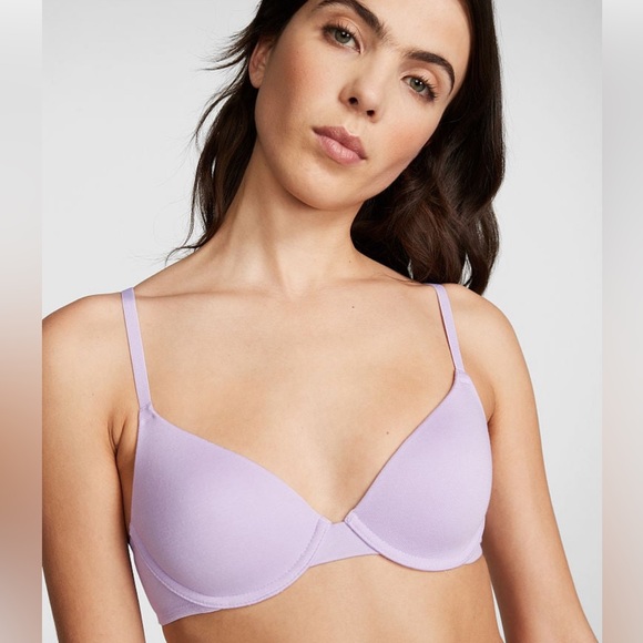 Victoria’s Secret PINK WEAR EVERYWHERE T-SHIRT LIGHTLY-LINED BRA- NEW - Picture 2 of 3
